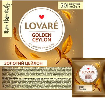 Чай ТМ Lovare Travel "Ceylon tea" 50*2г ("Golden Ceylon") GR2025-459 фото
