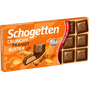 Шоколад Schogetten Crunchy Peanut Butter 100г GR2025-243 фото