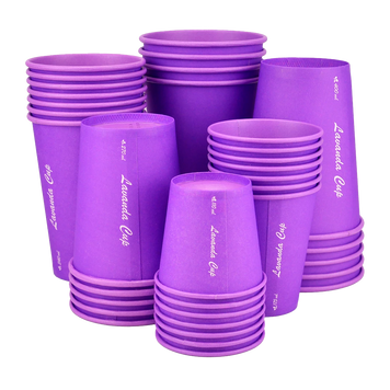 Стакан бумажный однослойный Lavanda Cup 110 мл 50 шт GR2025-542 фото