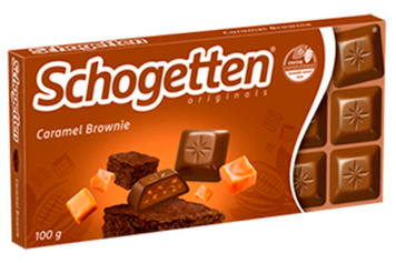 Шоколад молочный Schogetten Caramel Browni 100г GR2025-172 фото