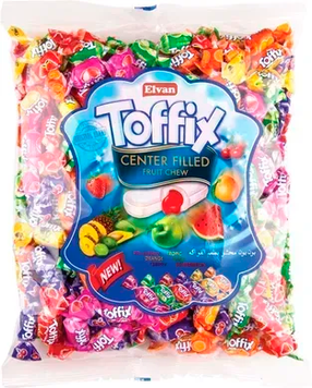 Конфеты жевательные в ассортименте Elvan TOFFIX MIX 1кг GR2025-223 фото