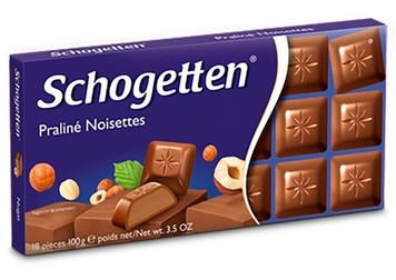 Шоколад молочный Schogetten Praline Noisettes 100г GR2025-174 фото