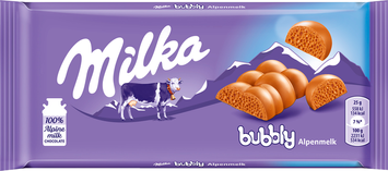 Молочный пористый шоколад Milka Bubbly Milk 100г GR2025-184 фото
